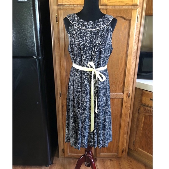 Dress Barn Dresses & Skirts - Dressbarn Ribbon Belt Flare Skirt Dress Size 14